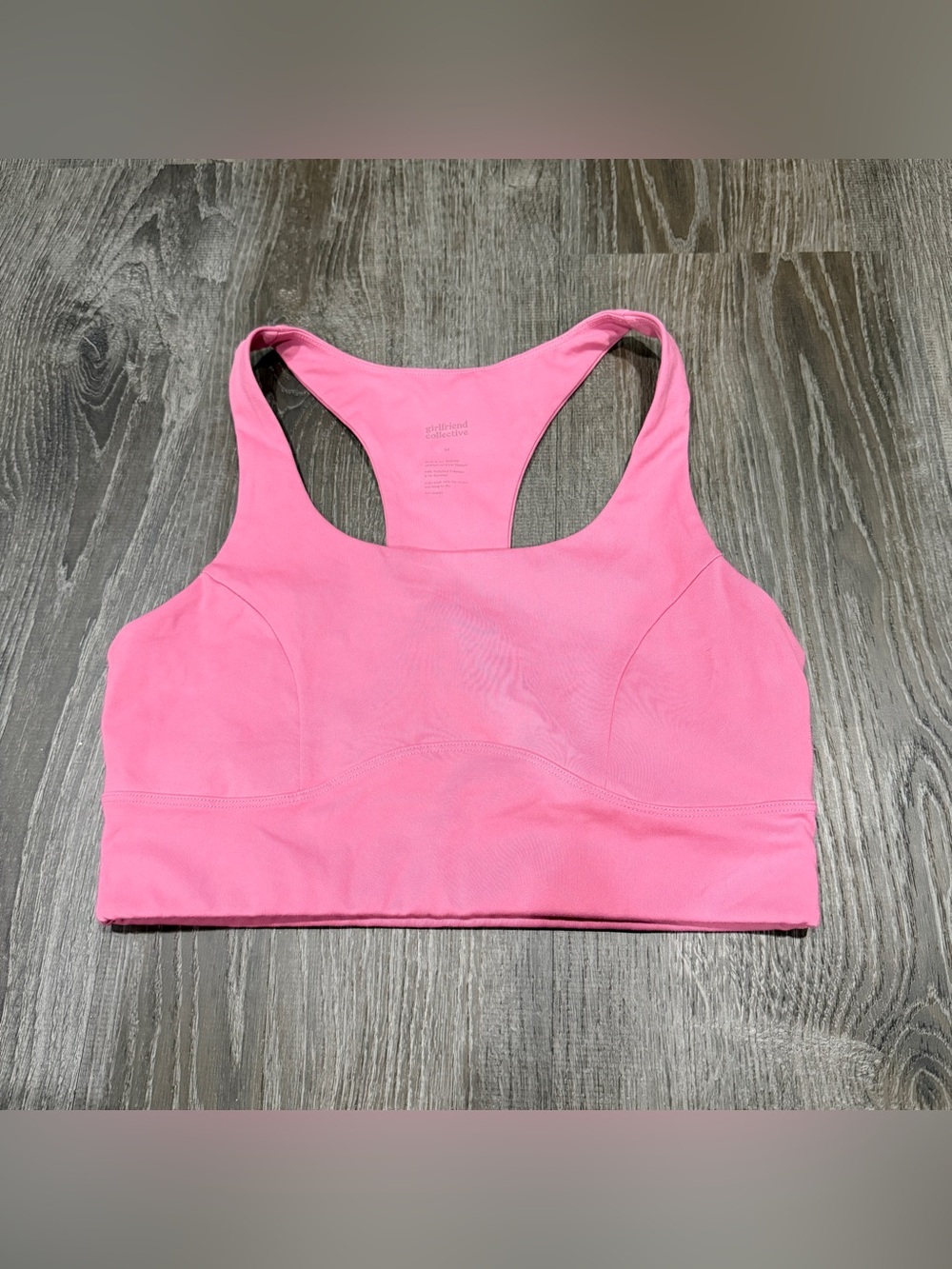 Girlfriend Collective Pink Longline Sports Bra